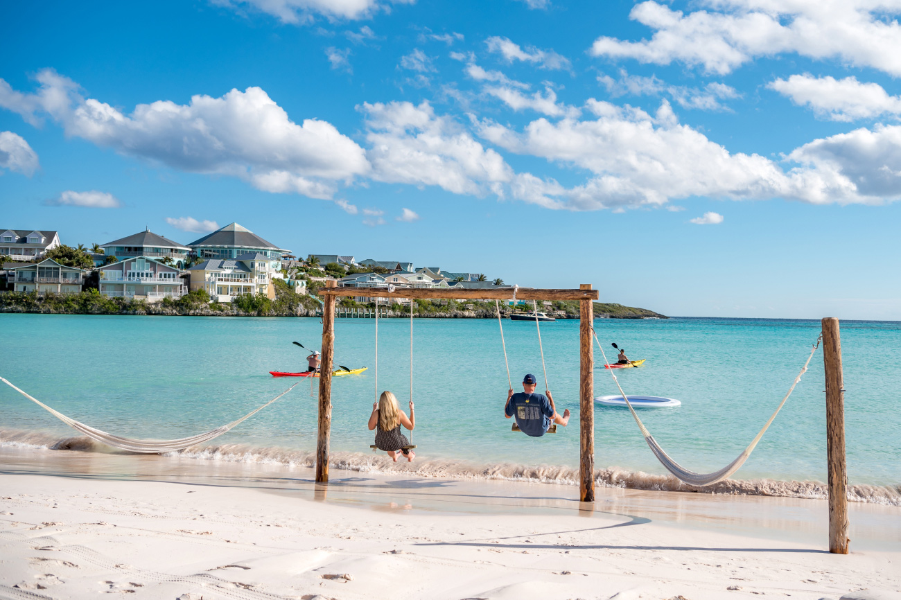 View of beachfront at The Abaco Club