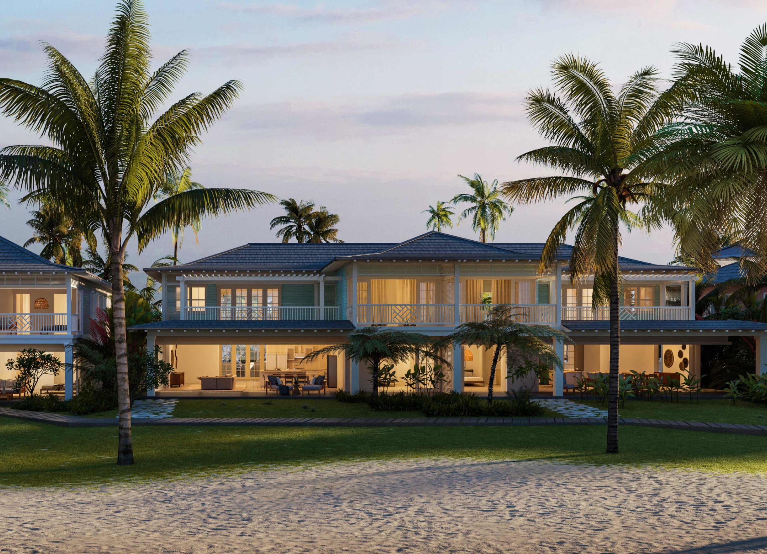A rendering of a villa residence at The Cays